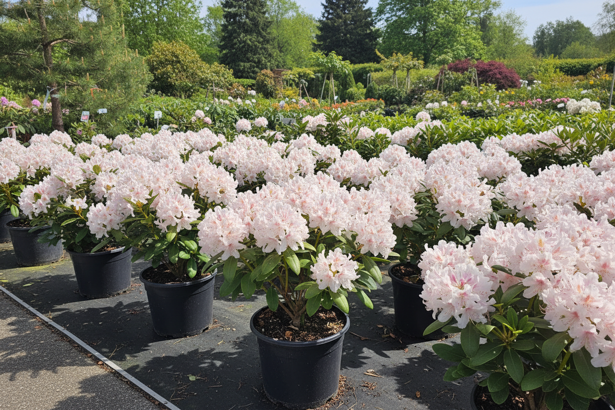 Meerdere Rhododendrons breed