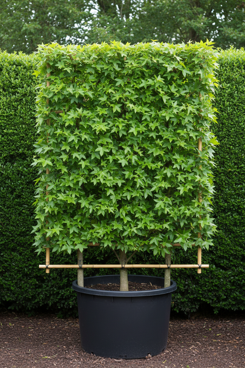 Liquidambar amberboom als dak- en leivorm
