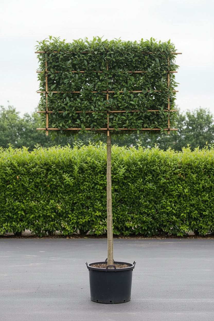 Ligustrum liguster als dak- en leivorm op bamboeframe