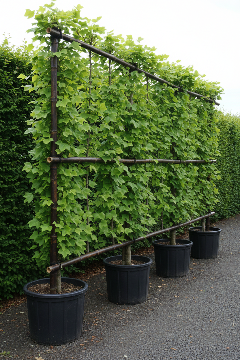Liriodendron tulpenboom als dak- en leivorm