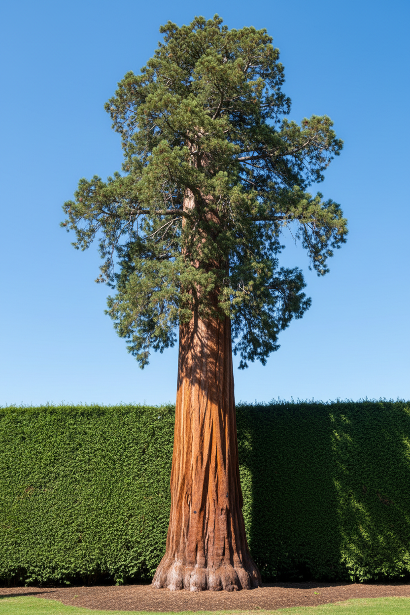 Sequoiadendron Mammoetboom conifeer