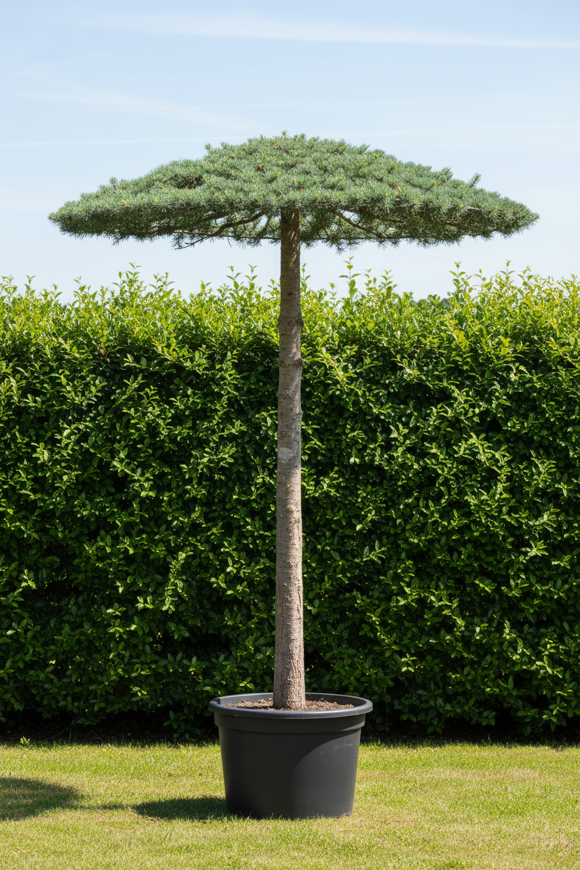 Cedrus ceder als dakvorm met natuurlijke parasolvorm